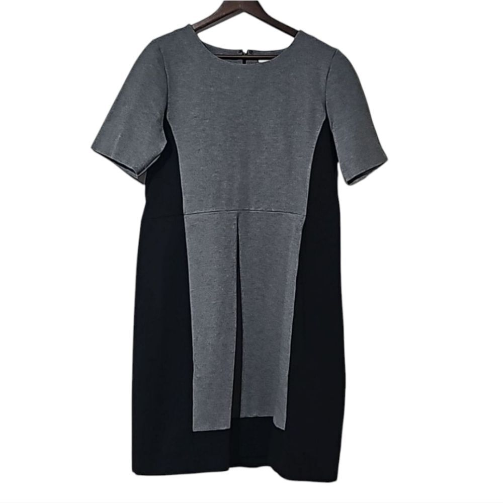 J-Crew Women Sheath Dress Size 12 Grey and Black